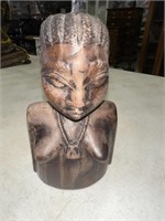 SMALL WOOD BUST