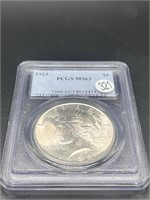 1923 Graded Peace Dollar