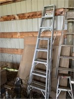 2 - Aluminum Step Ladders (8' & 5')