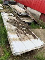pile of old barn metal- poor condition