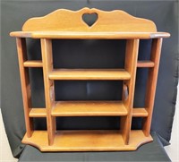 Selection of Wood Curio Shelves