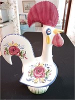 Vintage Portugal Folk Art Ceramic Rooster