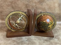 Globe Bookends 6" x 6" x 4"