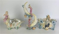 Selection of Porcelain Fairy Vases & Planters