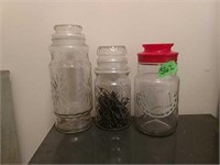 Group vintage jars