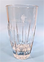 Heavy Crystal Golf Trophy Vase