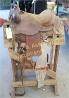 Pony saddle and rack