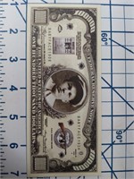 Babyface novelty banknote