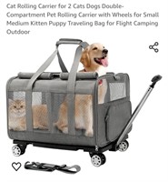 NEW Rolling Carrier for Small/Medium Pets,