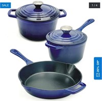 paula deen 5 piece cast iron cookware