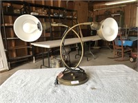 Vintage 2 Head Table or Desk Lamp - Unique