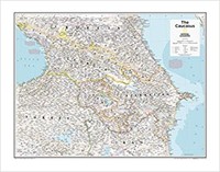 National Geographic: The Caucasus Wall Map