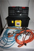 Tool box, extension cords, hammers , pull pin