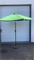 Green Patio Umbrella w/ Stand