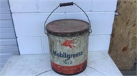 Vintage Mobilgrease No 2 Metal Bucket