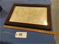 Framed Railroad Map No. 2