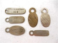 lot of 6 Key Chain tags D E Stetler others