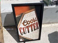 1992 CUTTER COORS INDOOR ELECTRIC SIGN