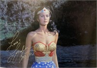 Lynda Carter Autograph Wonder Woman Poster