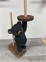 New black bear toilet paper holder