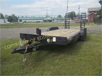 18' T/A EQUIPTMENT TRAILER W/ FOLD DOWN RAMPS