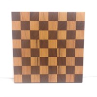 Checkerboard wood cutting board