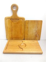 Three cutting boards