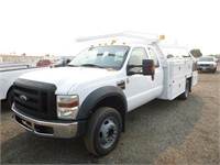 2008 Ford F450 Extra Cab Flatbed Truck