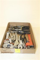 Lot of Adjustable Wrenches and Pliers