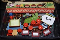 Vintage Wooden Trains, Including Toai