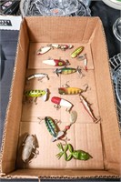 Box of Various Vintage Fishing Lures