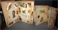 2 scrapbooks with trade cards & calling cards;