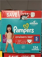 Pampers 124 diapers size 5