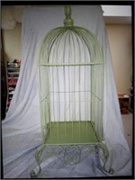 Metal green bird cage