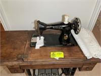 VINTAGE SINGER PEDAL STYLE SEWING MACHINE 16 IN X