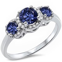 Past Present Future 2.00 ct Sapphire Ring