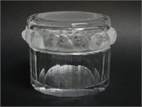 Lalique Crystal Sparrow Powder Jar