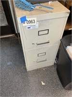 TWO DRAWER METAL FILE CABINET