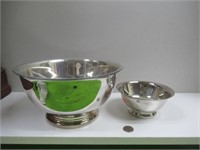 Sliver Plated Bowls Large & Small