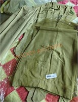 Vintage military khaki pants and tops