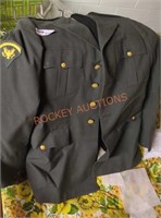 Vintage military uniforms