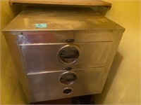 Double Drawer Chip Warmer 23 x 23 x 24" T