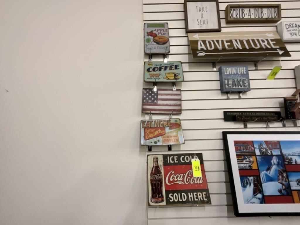Coca Cola + Diner Themed Wall Art