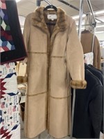 Talbot's Suede Fur Lined Ladies Coat