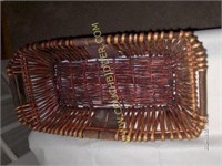 Straw Basket--21" L x 11" W