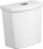 Dual Flush Toilet Tank Only, White, 12" inches