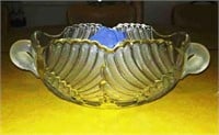 Frosted Crystal Serving Dish