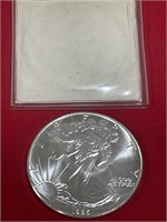 1986 Walking Liberty 1oz .999 silver dollar