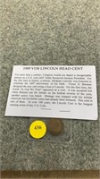 1909 VDB Lincoln head cent