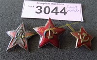 Three vintage Soviet medals
